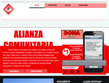 Tablet Screenshot of alianzacomunitaria.org